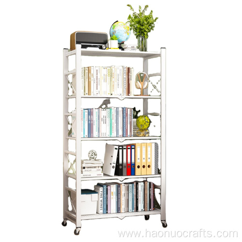 bookshelf bedroom movable bookshelf iron storage bookcase